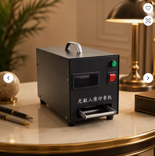 Photosensitive Seal Machine Flash Stamp Maker Self-Inking Rubber Stamp Making Machine for Office Custom Logo Portrait Seal